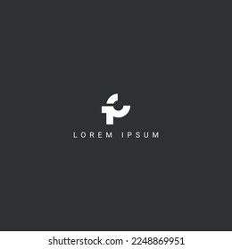 Creative minimal FC CF letter business logo initial based Monogram icon vector.