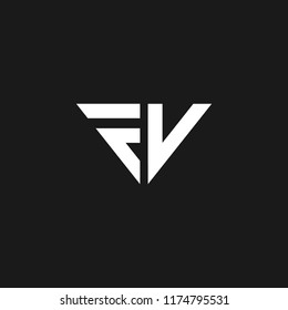 creative minimal FC logo icon luxury design with letter F V in vector format.