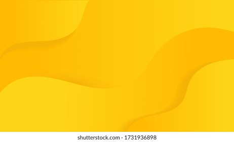 Espacio de fondo geométrico mínimo de diseño fresco creativo. Composición dinámica de formas.Color amarillo del espíritu de degradado de moda.