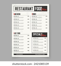 creativo diseño de plantilla de menú de comida de restaurante mínimo totalmente editable. plantilla de menú de comida saludable para el diseño de banners web de marketing de medios sociales.