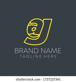 creative minimal a g letter logo design. a g letter logo. 
