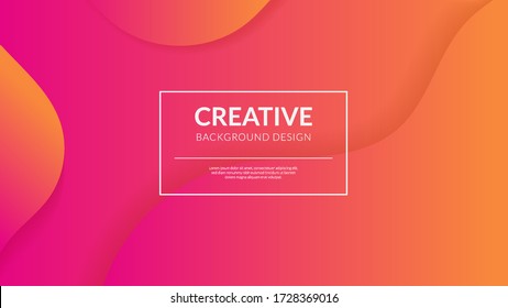 Creative minimal geometric background. Dynamic shapes composition.Trendy gradient shapes.