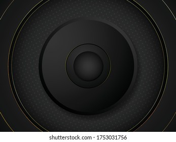 Creative minimal geometric circle technology style with dynamic shapes abstract background wallpaper. Trendy Eps10 vector illustration.