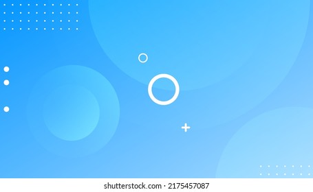 Creative minimal geometric curve shape with blue background. Multi color circle background. Can be used for posters, placards, brochures, banners, web pages, headers, covers, and other 