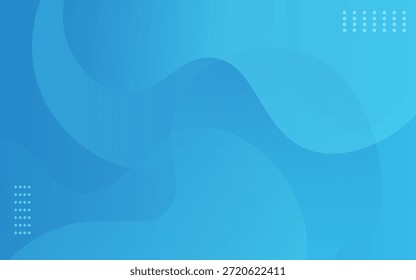 Forma geométrica mínima creativa de la curva con el fondo azul