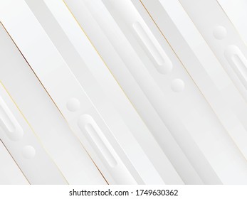 Creative minimal geometric with dynamic shapes abstract white background wallpaper. Trendy Eps10 vector illustration.