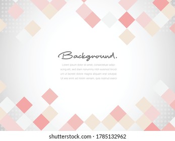 Formas dinámicas geométricas creativas y mínimas en el fondo del espacio de copia en blanco para la plantilla, la pancarta o el fondo de pantalla. Ilustración vectorial de moda Eps10.