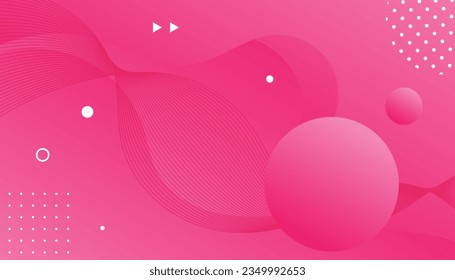 Creative minimal geometric shape with pink background. Applicable for gift card, Poster on wall poster template, landing page, ui, ux ,cover book, baner, social media posted