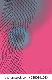 Creative Minimal Geometric Vector Poster Design with Lines and Gradient Colorful Circles. Collection of Abstract Backgrounds for Covers, Flyers, Templates, Booklets, Cards, Brochures, Branding, etc.