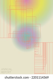 Creative Minimal Geometric Vector Poster Design with Lines and Gradient Colorful Circles. Set of Abstract Backgrounds for Covers, Flyers, Templates, Booklets, Cards, Brochures, Branding, etc.