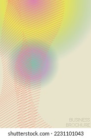Creative Minimal Geometric Vector Poster Design with Lines and Gradient Colorful Circles. Collection of Abstract Backgrounds for Covers, Flyers, Templates, Booklets, Cards, Brochures, Branding, etc.