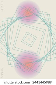 Creative Minimal Geometric Vector Poster Design with Lines and Gradient Colorful Circles. Set of Abstract Backgrounds for Covers, Flyers, Templates, Booklets, Cards, Brochures, Branding, etc.