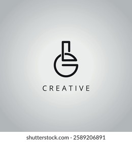 Creative Minimal GL LG Letter Business Logo Design Vector Icon Symbol.