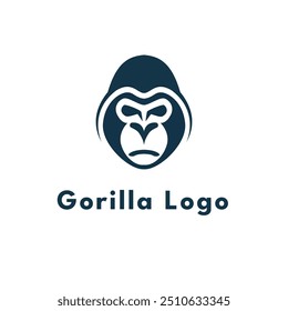 Logotipo da cabeça do Gorila criativo e mínimo