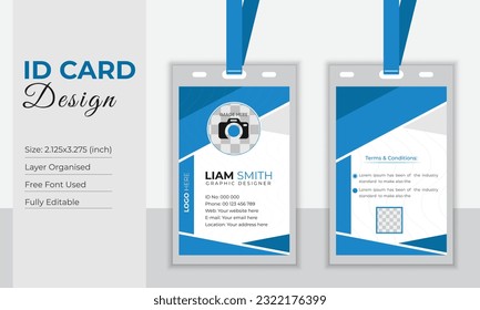 Creative minimal Id card design 