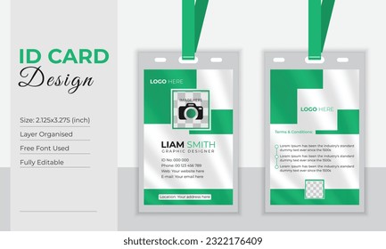 Creative minimal Id card design 