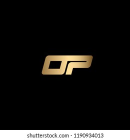 Creative and Minimal Initial Based OP Logo Using Letters O P