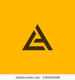 creative minimal LA logo icon design in vector format with letter L A