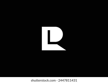 Creative and minimal letter L R logo vector template