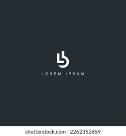 Creative minimal letter LB BL logo monogram icon design vector template.