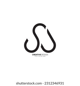 Creative minimal letter SJ elegant fashion monogram logo concept. SJ logo. JS logo