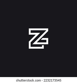 Creative minimal letter Z logo concept design template.