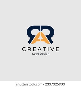 Creative minimal lettering logo design vector illustration