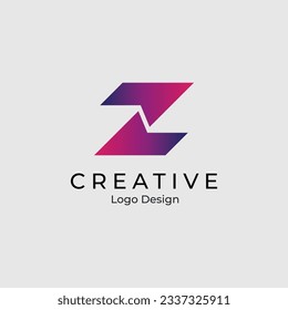 Creative minimal lettering logo design vector illustration