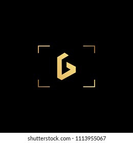 Diseño de logotipo mínimo creativo y símbolo único con G.