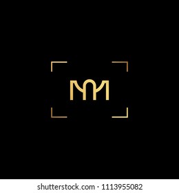 Creative minimal  logo design and Unique symbol with MA AM MN NM.