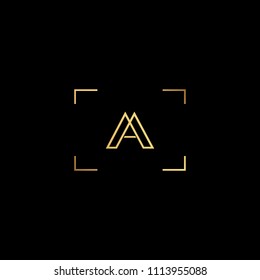 Creative minimal  logo design and Unique symbol with A AA.