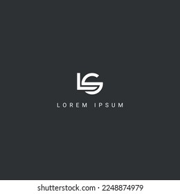 Creative minimal LS SL letter business logo initial based Monogram icon vector.