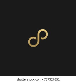 Creative Minimal Luxury Style Initial based CP logo