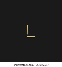 Creative Minimal Luxury Style Initial based L logo