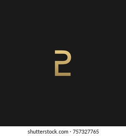 Creative Minimal Luxury Style Initial based PL logo