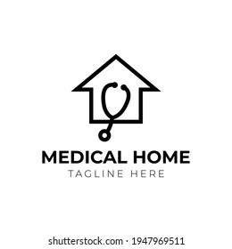 Creative minimal Medical home Logo design template