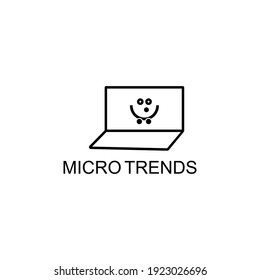 Creative minimal Micro Trends Logo Template.