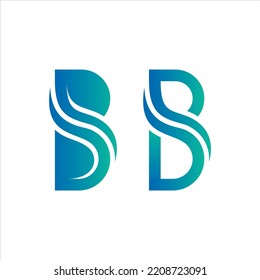 Plantilla de Ilustración de diseño de vectores de iconos B creativos, mínimos y modernos
