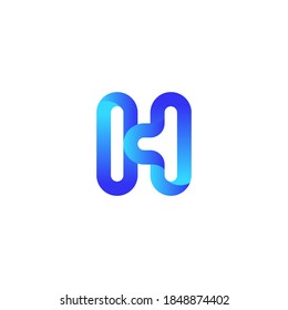 Creative Minimal Modern Letter H Logo Design For Corporate Agency or Startup Brand Company