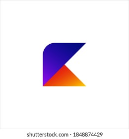 Creative Minimal Modern Letter K Logo Design For Corporate Business Company or Agency