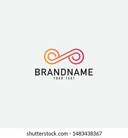 Creative minimal monochrome monogram symbol. Universal elegant vector emblem. Premium business logotype. Graphic symbol for corporate identity. Abstract logo. Minimalist logo design and simple element