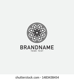 Creative minimal monochrome monogram symbol. Universal elegant vector emblem. Premium business logotype. Graphic symbol for corporate identity. Abstract logo. Minimalist logo design and simple element