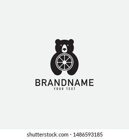 Creative minimal monochrome monogram symbol.  Wildlife Animals concept logo.