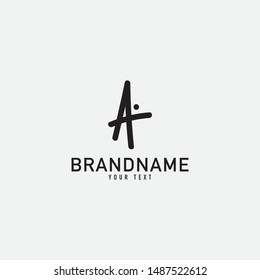 Creative minimal monochrome monogram symbol. Premium business logo for corporate identity. Minimalist logo design and simple element. Alphabet concept logo.