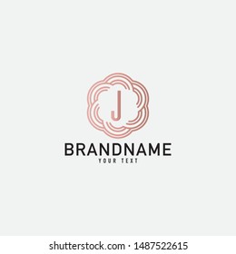 Creative minimal monochrome monogram symbol. Premium business logo for corporate identity. Minimalist logo design and simple element. Alphabet concept logo.
