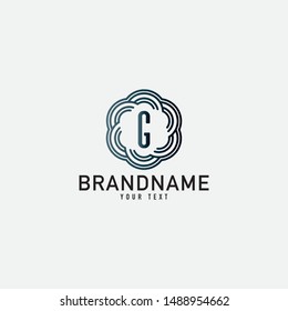 Creative minimal monochrome monogram symbol. Premium business logo for corporate identity. Minimalist logo design and simple element. Alphabet concept logo.