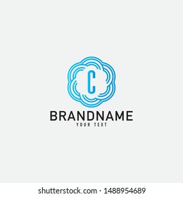 Creative minimal monochrome monogram symbol. Premium business logo for corporate identity. Minimalist logo design and simple element. Alphabet concept logo.