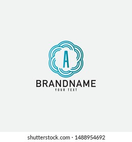 Creative minimal monochrome monogram symbol. Premium business logo for corporate identity. Minimalist logo design and simple element. Alphabet concept logo.