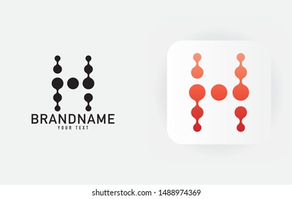 Creative minimal monochrome monogram symbol. Premium business logo for corporate identity. Minimalist logo design and simple element.