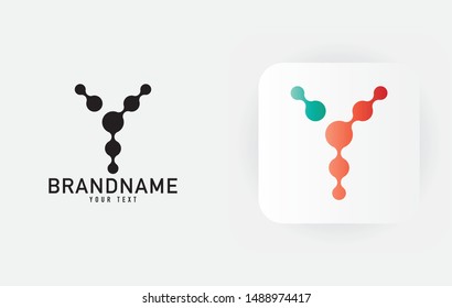 Creative minimal monochrome monogram symbol. Premium business logo for corporate identity. Minimalist logo design and simple element.